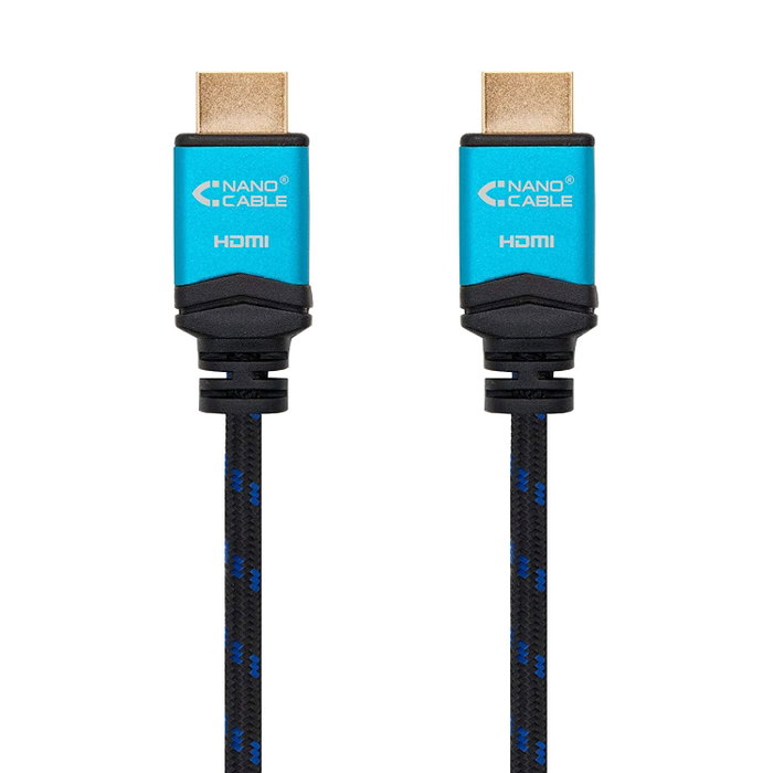 Nanocable Cable HDMI V2.0 4K 2m Negro Trenzado Nanocable Cable HDMI V2.0 4K 2m Negro Trenzado